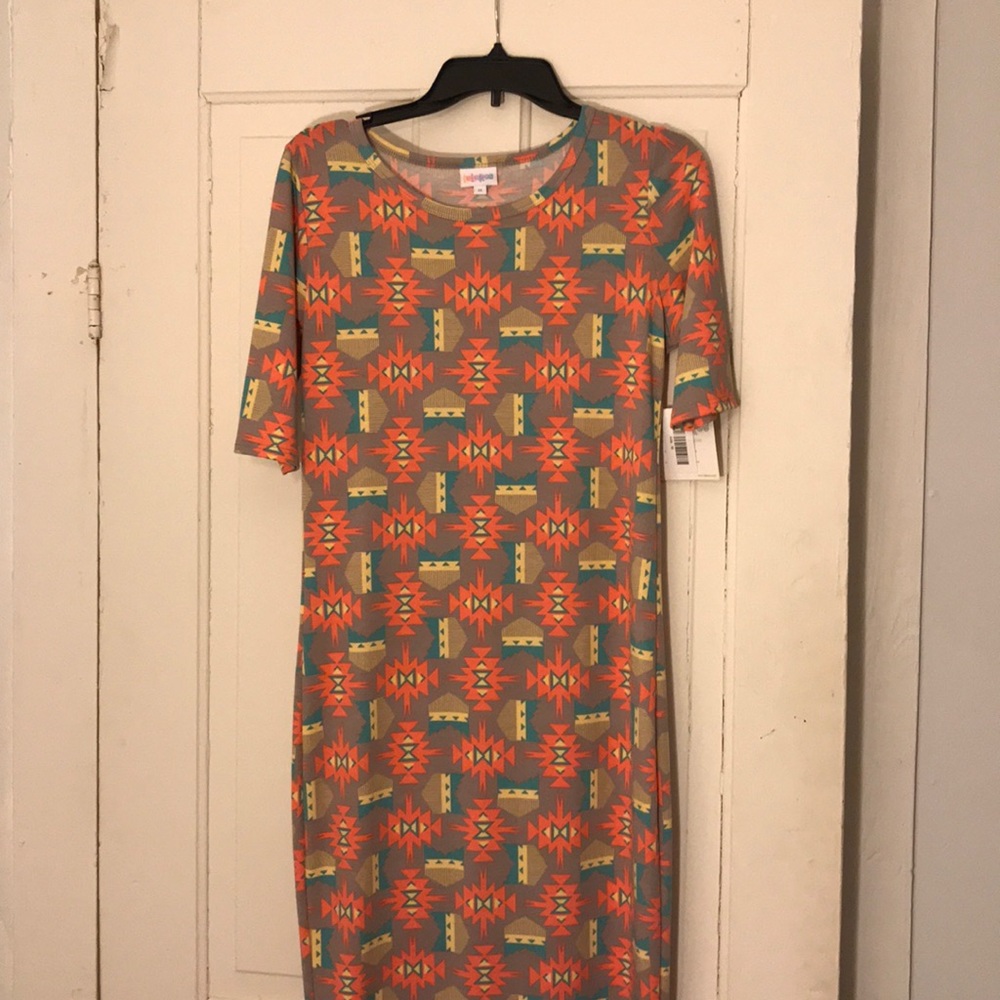 LuLaRoe Julia Aztec print